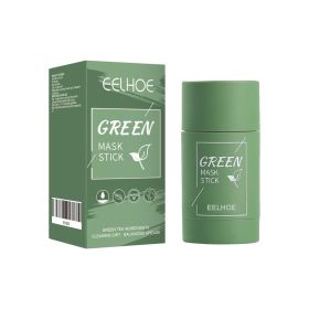 EELHOE Green Tea Solid Mask, Deep Cleansing Hydrating Mask Stick Pore-Narrowing Paste Mask Stick