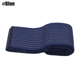 TIKE Elastic Breathable Wrap Ankle Support Brace Compression Knee Elbow Wrist Ankle Hand Support Wrap Gym Sports Bandage Strap (Color: 1 PC Blue, size: 70cm)