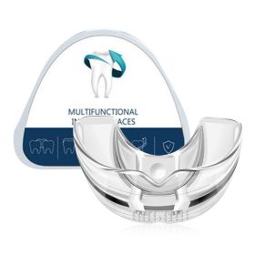 Teeth Retainer Bruxism Mouth Guard 3 Stages Dental Orthodontic Braces Teeth Straightener Stop Sleeping Anti-Snoring Device (Color: Stage 1-with box)